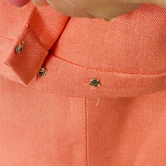 Vintage 1960's Jackie O Moygashel Irish Linen Skirt Suit Small - Picture 7 of 14